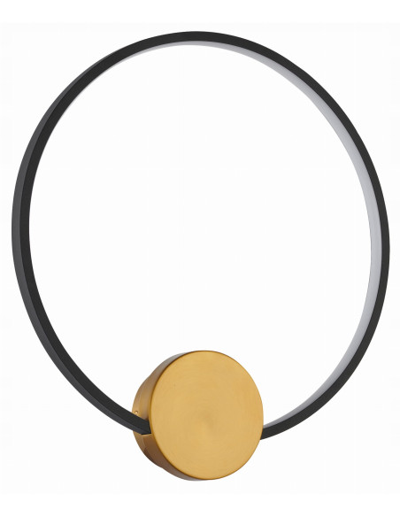 Lampa ścienna Condida LED w kolorze matowej czerni z regulacją temperatury barwy, minimalistyczny design.