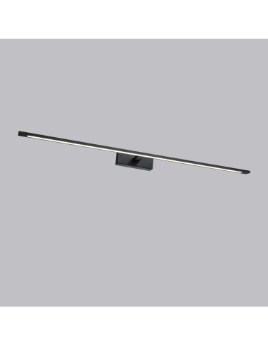 Nowoczesny kinkiet LED Isla - czarny, odporny na wilgoć, zmienna barwa światła, idealny do łazienek i wnętrz.