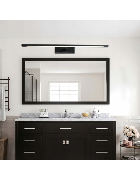 Kinkiet Isla LED 20W z regulacją barwy światła, czarny - nowoczesny design do łazienki i wnętrz, IP44.