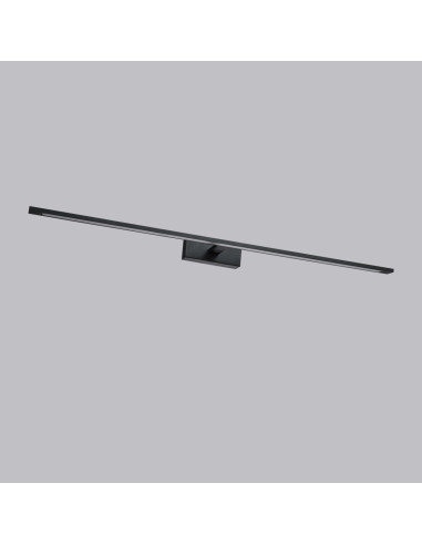 Nowoczesny kinkiet LED Isla - czarny, odporny na wilgoć, zmienna barwa światła, idealny do łazienek i wnętrz.