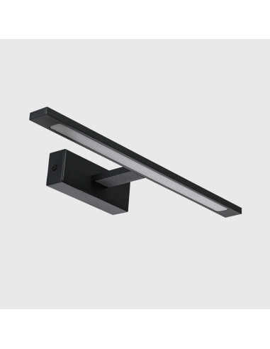 Kinkiet Isla LED - Nowoczesny Czarny Reflektor Ścienny z Regulowaną Barwą Światła do Łazienki 3000K/4000K/6000K