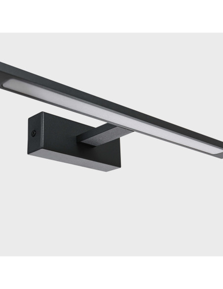 Kinkiet Isla LED - Nowoczesny Czarny Reflektor Ścienny z Regulowaną Barwą Światła do Łazienki 3000K/4000K/6000K