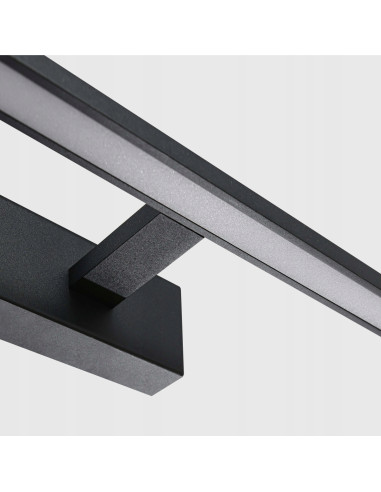 Kinkiet Isla LED - Nowoczesny Czarny Reflektor Ścienny z Regulowaną Barwą Światła do Łazienki 3000K/4000K/6000K