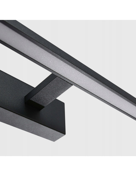 Kinkiet Isla LED - Nowoczesny Czarny Reflektor Ścienny z Regulowaną Barwą Światła do Łazienki 3000K/4000K/6000K