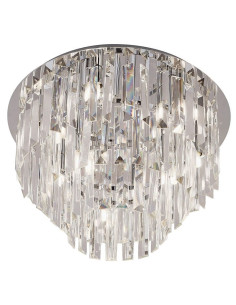 Plafoniera Monaco w Chromie - 9-punktowe Oświetlenie Minimalistyczne do Nowoczesnych Wnętrz