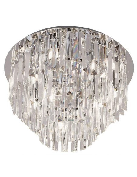 Plafoniera Monaco w Chromie - 9-punktowe Oświetlenie Minimalistyczne do Nowoczesnych Wnętrz