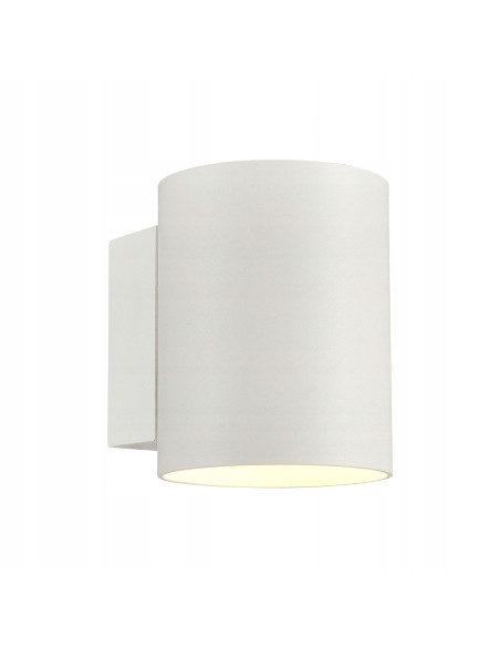 Kinkiet Oregon w białym aluminium - nowoczesne oświetlenie do wnętrz, minimalistyczny design, efektywność energetyczna A