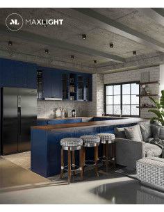 Okrągła lampa sufitowa MAXLIGHT IP65 Form GU10 50W - biały minimalistyczny plafon do łazienki i tarasu 2