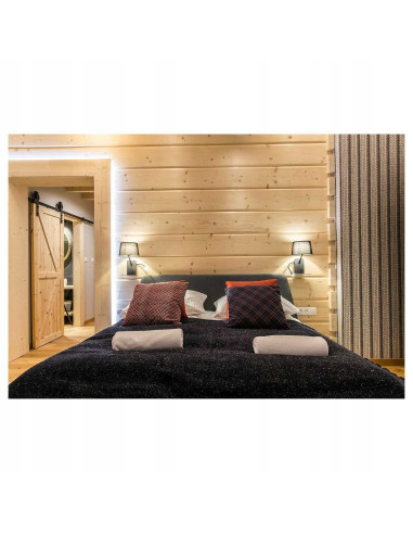 Lampa Kinkiet DAKOTA z USB i giętką odnóżką - elegancka lampa do sypialni w białym kolorze z półką do przechowywania.