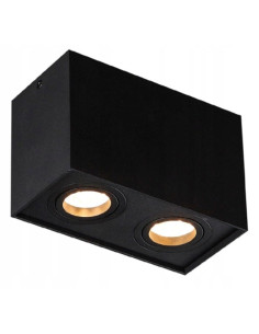 Plafon LED Maxlight Basic Square II – nowoczesna lampa sufitowa w eleganckim czerni z regulowanym oświetleniem