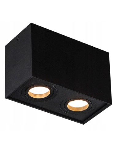 Plafon LED Maxlight Basic Square II – nowoczesna lampa sufitowa w eleganckim czerni z regulowanym oświetleniem