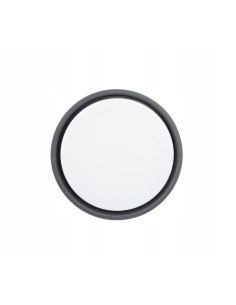 Elegancka okrągła lampa LED BENI 18W do oświetlenia zewnętrznego, IP65, ciemny popiel – nowoczesny plafon do domu. 2