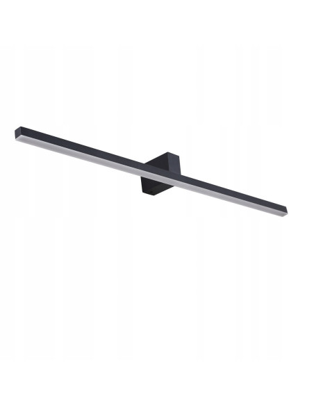 Kinkiet Nevada XXL - czarne nowoczesne oświetlenie LED do łazienki, minimalistyczny design, 3200 lumenów.