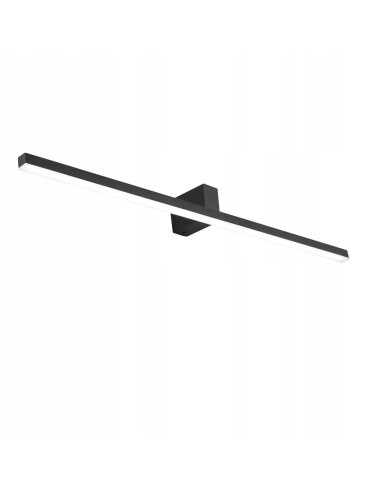 Kinkiet Nevada XXL - czarne nowoczesne oświetlenie LED do łazienki, minimalistyczny design, 3200 lumenów.