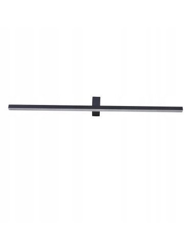 Kinkiet Nevada XXL - czarne nowoczesne oświetlenie LED do łazienki, minimalistyczny design, 3200 lumenów.