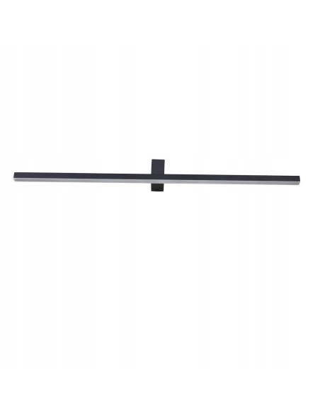 Kinkiet Nevada XXL - czarne nowoczesne oświetlenie LED do łazienki, minimalistyczny design, 3200 lumenów.