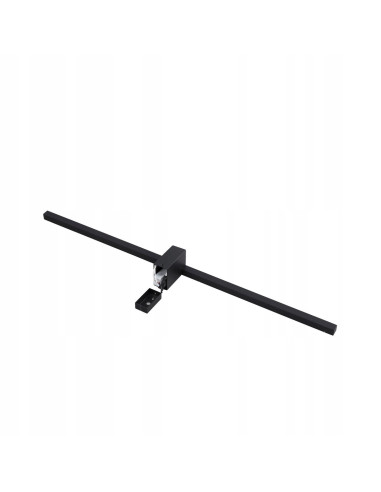 Kinkiet Nevada XXL - czarne nowoczesne oświetlenie LED do łazienki, minimalistyczny design, 3200 lumenów.