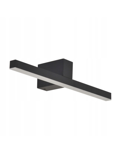Kinkiet Nevada LED - czarne, minimalistyczne oświetlenie łazienkowe 12W, 1500 lumenów, nowoczesny design.