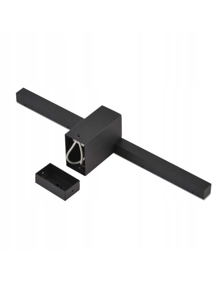 Kinkiet Nevada LED - czarne, minimalistyczne oświetlenie łazienkowe 12W, 1500 lumenów, nowoczesny design.