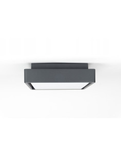 Plafon ogrodowy LED BENI 18W kwadratowy w ciemnym popielu - nowoczesne oświetlenie IP65 od marki SU-MA 2