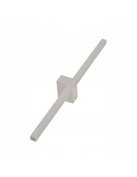 Nowoczesny kinkiet LED Nevada w czarnym metalu - elegancka lampa ścienna do łazienki, 20W, 2450 lumenów