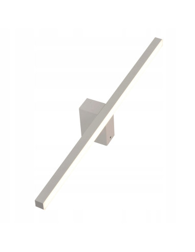 Nowoczesny kinkiet LED Nevada w czarnym metalu - elegancka lampa ścienna do łazienki, 20W, 2450 lumenów