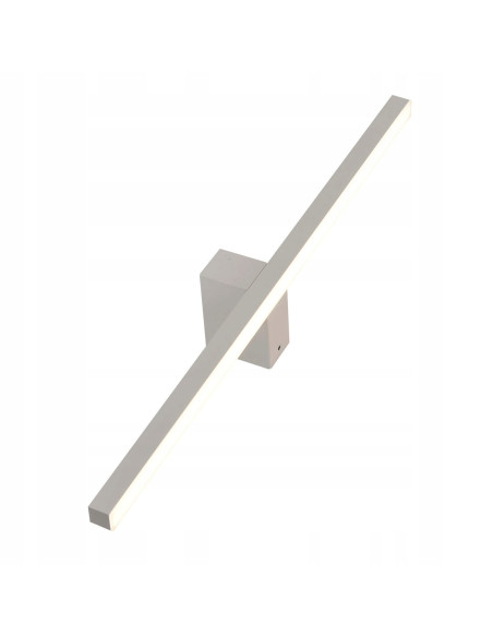 Nowoczesny kinkiet LED Nevada w czarnym metalu - elegancka lampa ścienna do łazienki, 20W, 2450 lumenów