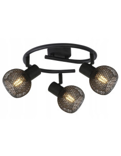 Elegancki półplafon LORETTO E14 z metalową siateczką – nowoczesne oświetlenie do każdego wnętrza