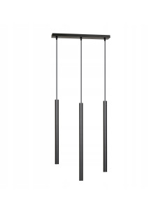 Lampa sufitowa SELTER 3 w kolorze czarnym - nowoczesny półplafon z trzema regulowanymi punktami świetlnymi