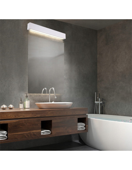 Kinkiet LED Ibros - Nowoczesne oświetlenie wodoszczelne 12W do łazienki i kuchni, metalowa konstrukcja, elegancki design