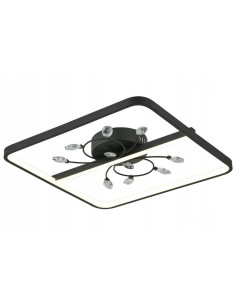 Elegancka lampa sufitowa LED Dacota z kryształami – nowoczesny plafon do salonu i sypialni, energooszczędny design.