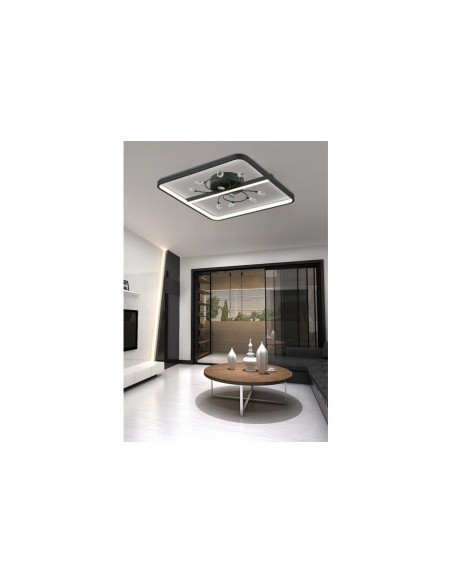 Elegancka lampa sufitowa LED Dacota z kryształami – nowoczesny plafon do salonu i sypialni, energooszczędny design.