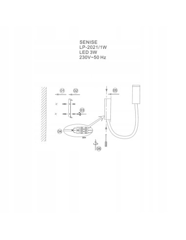 Kinkiet SENICE LED w Czerni - Eleganckie Oświetlenie do Sypialni, Biura i Salonu, Regulacja Kąta Światła