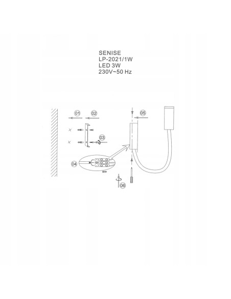 Kinkiet SENICE LED w Czerni - Eleganckie Oświetlenie do Sypialni, Biura i Salonu, Regulacja Kąta Światła