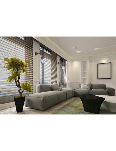 Kinkiet EDISON z miedzianą podkloszówką, nowoczesny design, E27 - biały, czarny, pomarańczowy, Light Home