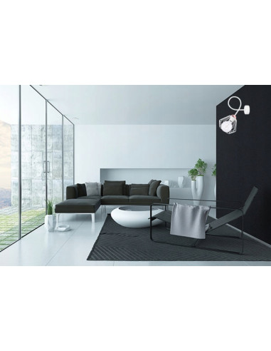 Kinkiet EDISON z miedzianą podkloszówką, nowoczesny design, E27 - biały, czarny, pomarańczowy, Light Home