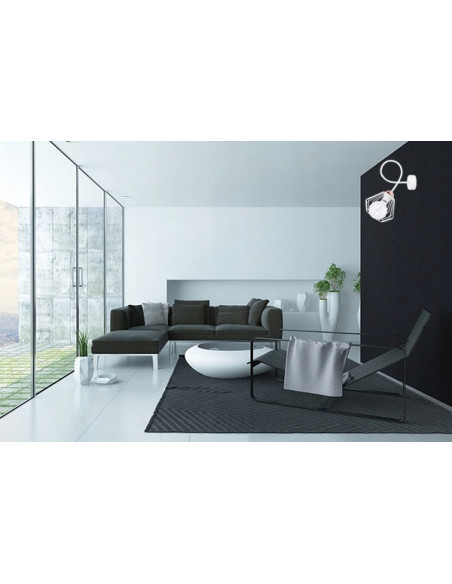 Kinkiet EDISON z miedzianą podkloszówką, nowoczesny design, E27 - biały, czarny, pomarańczowy, Light Home