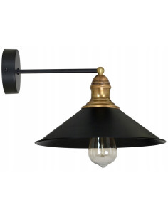 Kinkiet EDISON - Vintage Stylowy Klosz do Nowoczesnych i Retro Wnętrz, Elegancka Dekoracja Ścienna