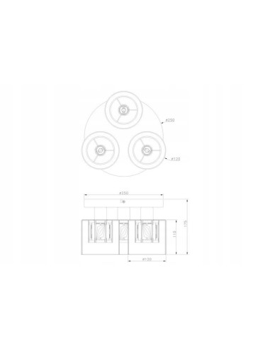 Plafon Elmo w chromie z kryształowymi detalami, eleganckie oświetlenie do sypialni, 3-punktowe E14, 25 cm