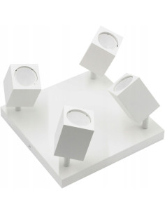 Lampa sufitowa QUANTUS IV w stylu industrialnym - elegancki plafon z 4 regulowanymi punktami świetlnymi