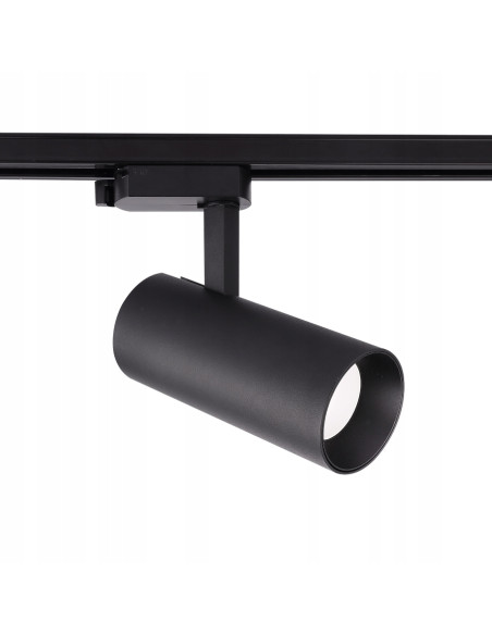 Nowoczesny reflektor szynowy ICE czarny GU10 50W – eleganckie oświetlenie do domu i przestrzeni komercyjnych