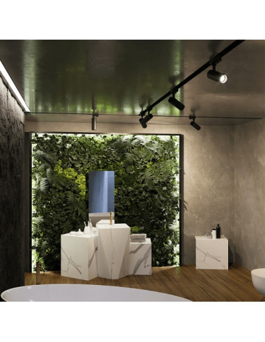 Nowoczesny reflektor szynowy ICE czarny GU10 50W – eleganckie oświetlenie do domu i przestrzeni komercyjnych