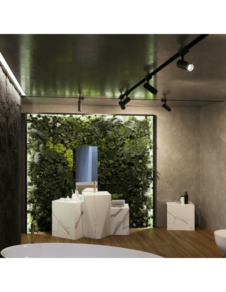 Nowoczesny reflektor szynowy ICE czarny GU10 50W – eleganckie oświetlenie do domu i przestrzeni komercyjnych