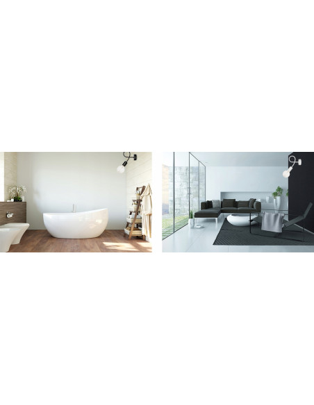 Lampa ścienna EDISON E27 w stylu industrialnym z spiralnym montażem - metalowa, dostępna w różnych kolorach