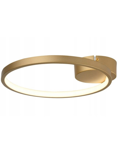Plafon LED Ragi 27 cm w odcieniu złotym – eleganckie i nowoczesne oświetlenie do salonu, sypialni i korytarza