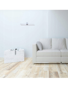 Kinkiet LED Modern Slim 40 cm w chromie - stylowe oświetlenie do łazienek i nowoczesnych aranżacji wnętrz 2