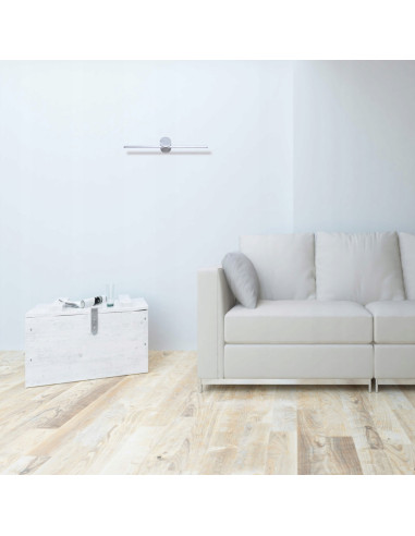Kinkiet LED Modern Slim 40 cm w chromie - stylowe oświetlenie do łazienek i nowoczesnych aranżacji wnętrz