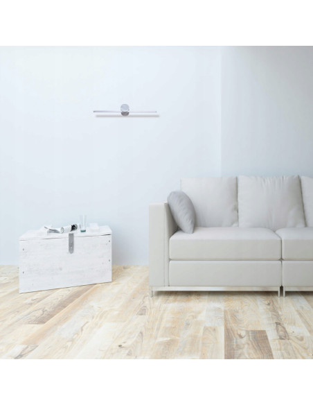 Kinkiet LED Modern Slim 40 cm w chromie - stylowe oświetlenie do łazienek i nowoczesnych aranżacji wnętrz