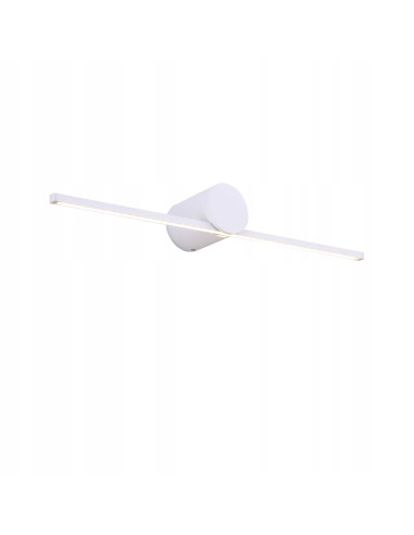 Kinkiet LED Modern Slim M 40cm biały - eleganckie oświetlenie do lustra i ściany, energooszczędny, ciepłe światło 3000K