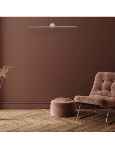 Luksusowy kinkiet łazienkowy LED Modern Slim w kolorze złotym, odporny na wilgoć, idealny do nowoczesnych wnętrz. 2